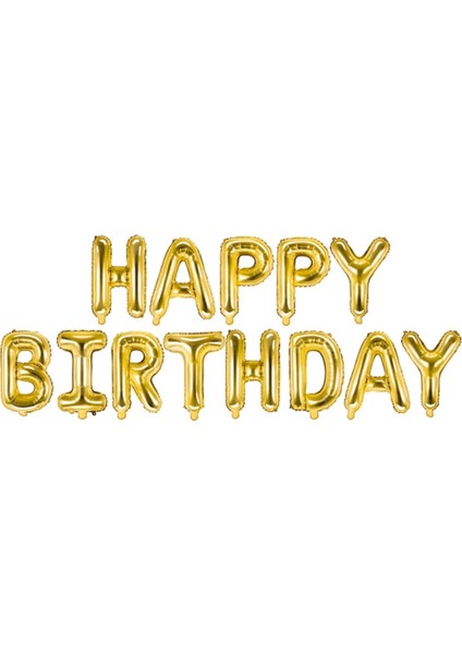 Gold Happy Birthday Balon Set fırsatları