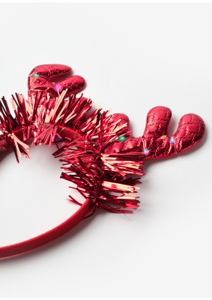 Kırmızı Işık Detaylı Geyik Boyunuzu Kız Çocuk Taç fırsatları