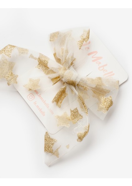 Beyaz Simli Yıldızlı Tül Kız Çocuk Klips Toka fırsatları