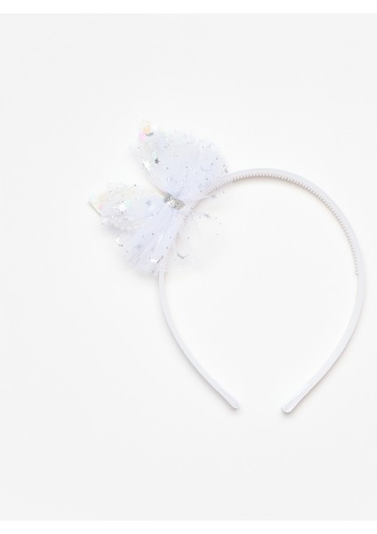 Ekru Taş Detaylı Tavşan Kulaklı Kız Çocuk Taç fiyatları