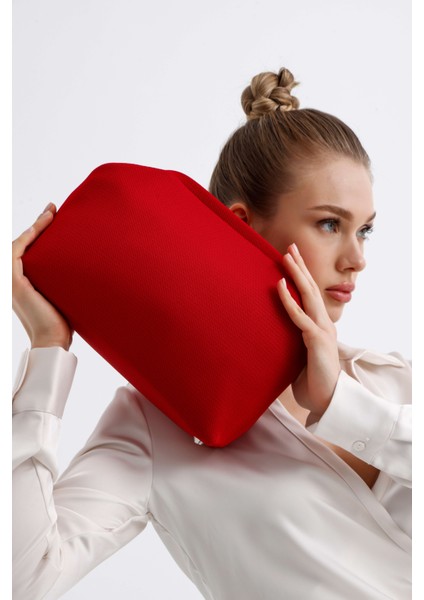 Kadın Kırmızı Clutch Portföy El Çantası fırsatları