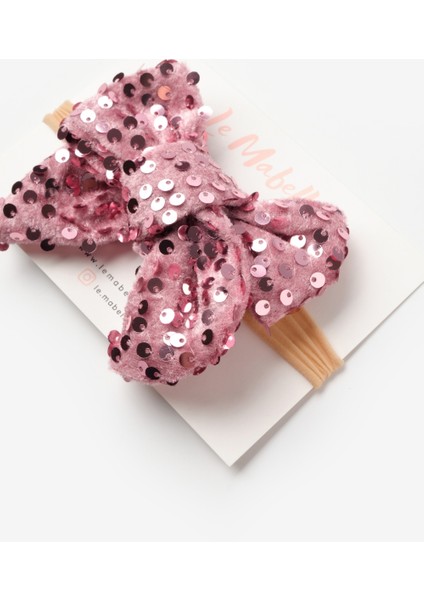 Gülkurusu Kadife Pullu Kız Çocuk Saç Bandı fırsatları