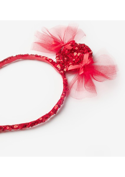 Kırmızı Pullu Şeker Figürlü Kız Çocuk Taç fırsatları