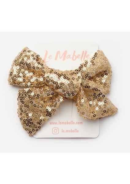 Altın Payetli Kız Çocuk Klips Toka modelleri