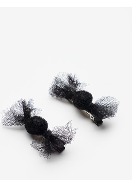 Siyah Şeker Figürlü Kız Çocuk 2'li Klips Toka fırsatları