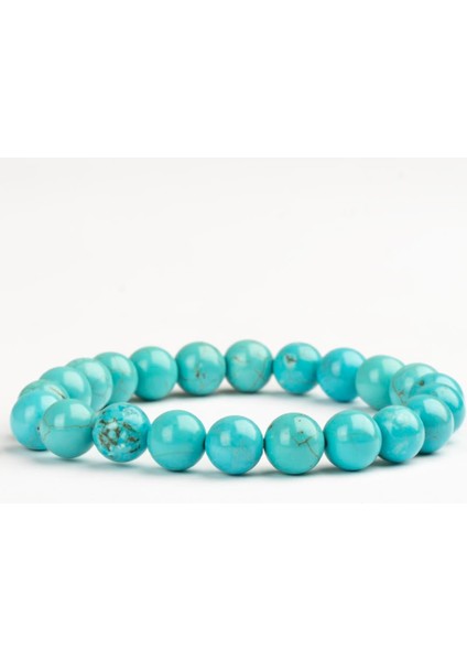 Turkuaz Doğal Taş Bileklik (8 Mm) – Mavi Koruyucu