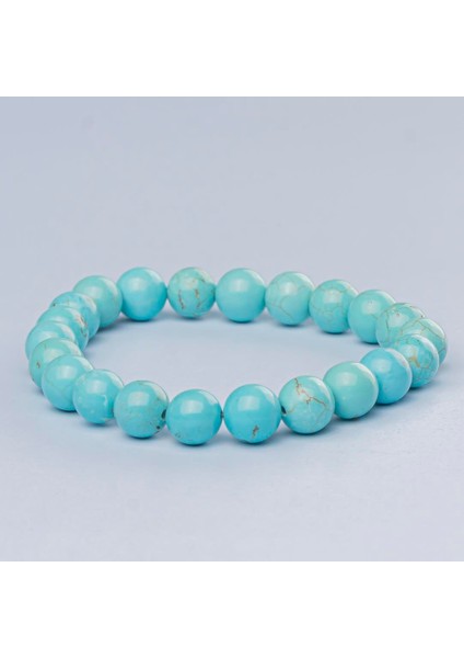 Turkuaz Doğal Taş Bileklik (8 Mm) – Mavi Koruyucu fiyatları