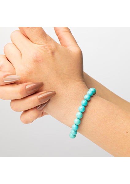 Turkuaz Doğal Taş Bileklik (8 Mm) – Mavi Koruyucu modelleri