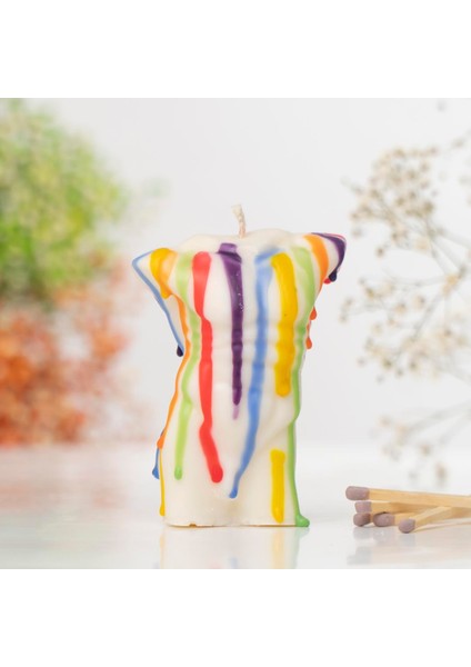 Tasarım Renkli Soya Wax Mum