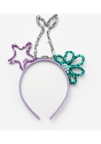 Lila Pullu Deniz Kızı Temalı Kız Çocuk Taç fırsatları