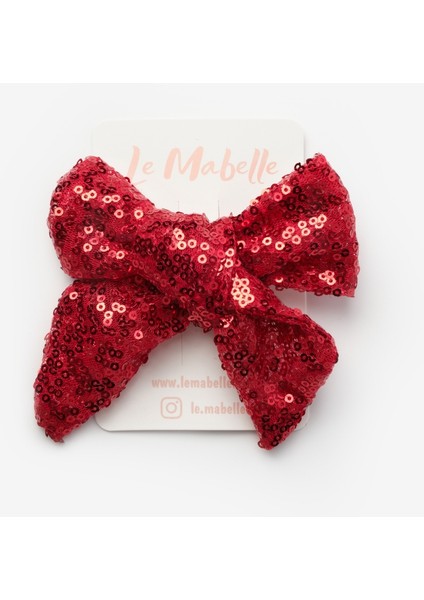 Kırmızı Payetli Kız Çocuk Klips Toka modelleri