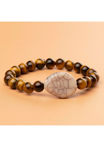 Kaplan Gözü Doğal Taş Bileklik (8 Mm) – Kalbin Zırhı modelleri