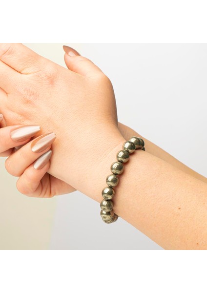 Pirit Doğal Taş Bileklik (10 Mm) – Demir Ruh fiyatları