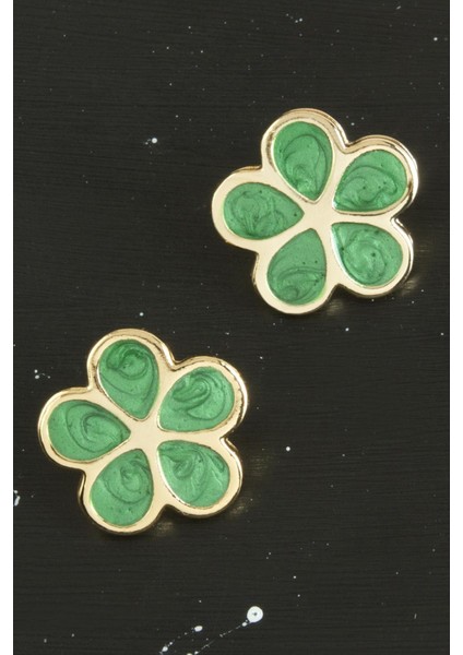 Wizard Papatya Yeni Sezon Mineli Küpe-Yeşil fiyatları