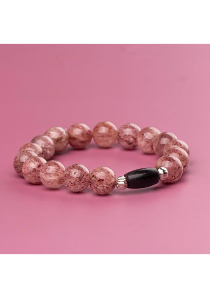Çilek Kuvars Doğal Taş Bileklik (10 Mm) – Içşel Ruh fiyatları