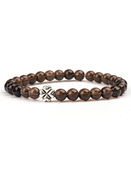 Dumanlı Kuvars Doğal Taş Bileklik (6 Mm) – Kozmik Uyum