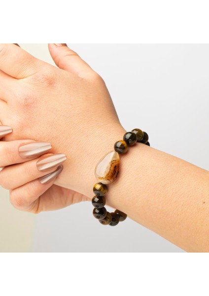 Kaplan Gözü Doğal Taş Bileklik (10 Mm) – Sessiz Kuvvet fiyatları