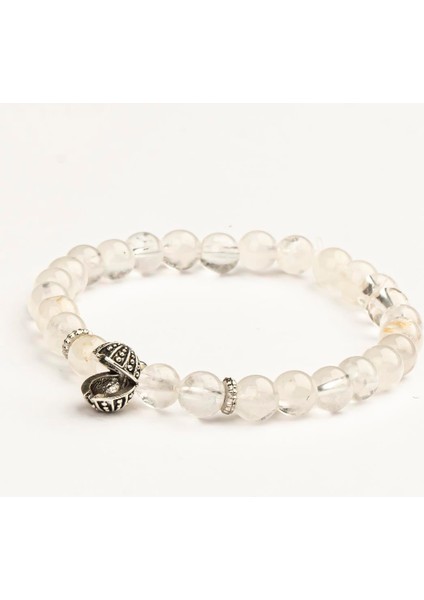Kristal Kuvars Doğal Taş Bileklik (6 Mm) – Ilahi Frekans