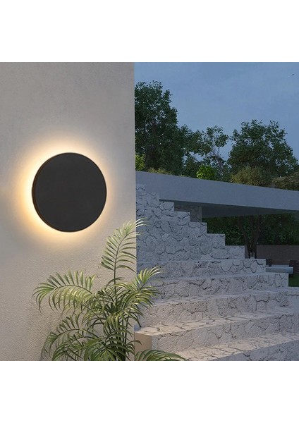 Ip Aplik duvar apliği dekortif açık alan dış mekan lamba aydınlatma ışık Su geçirmez Bahçe Led Modern A-IPD-5072 12W