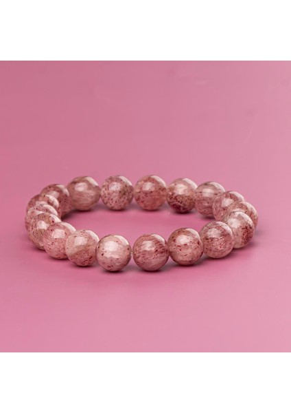 Çilek Kuvars Doğal Taş Bileklik (10 Mm) – Ruh Enerjisi fiyatları