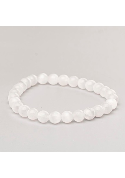 Selenit Doğal Taş Bileklik (6 Mm) – Arınmış Ruh fiyatları