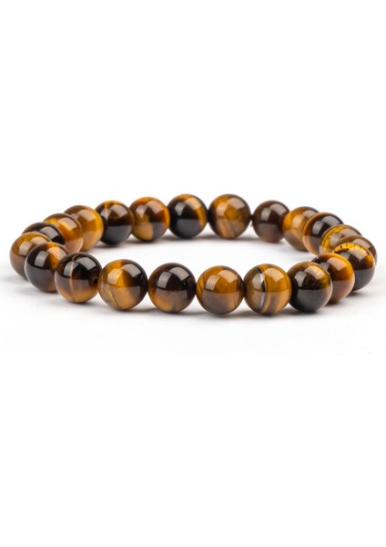 Kaplan Gözü Doğal Taş Bileklik (8 Mm) – Ruhun Işıltısı