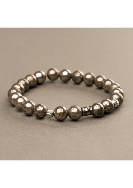 Pirit Doğal Taş Bileklik (8 Mm) – Kübik Koruma fiyatları