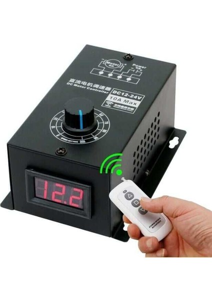 Kumandalı 10A Dc Motor Sürücü Pwm Dc 12-24V