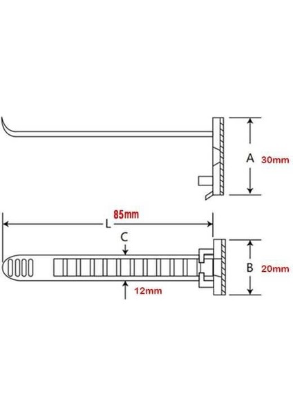 Act-22 Yapışkanlı Ayarlanabilir Kablo Bağı "5 Adet" fiyatları