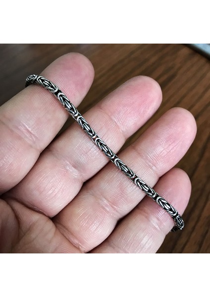 925 Ayar Gümüş Erkek Yuvarlak Kral Zincir Bileklik Künye Erkeğe Hediye MSB14 indirimleri