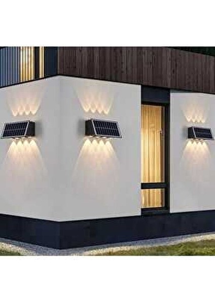 Kos Solar LED Aplik Dış Mekan Güneş Enerjili Uzun Ömürlü 20W Enerji Tasarruflu