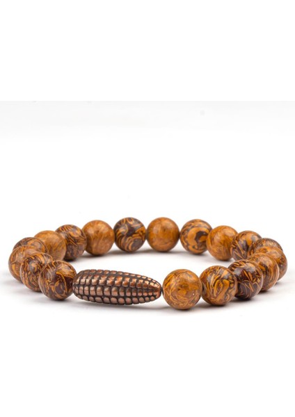 Ağaç Jasper Doğal Taş Bileklik (10 Mm) – Dingin Ruh