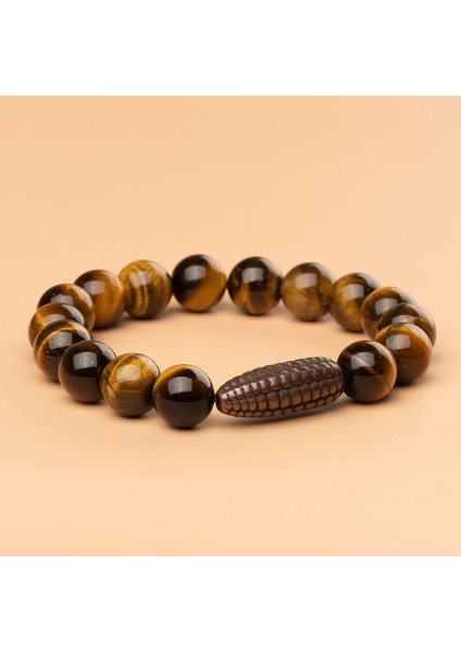 Kaplan Gözü Doğal Taş Bileklik (10 Mm) – Enerji Akışı fiyatları