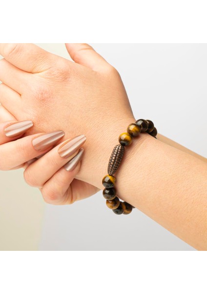 Kaplan Gözü Doğal Taş Bileklik (10 Mm) – Enerji Akışı modelleri