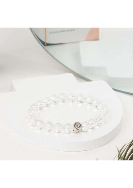 Faset Kristal Kuvars Doğal Taş Bileklik