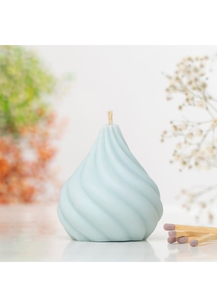 Kasırga Temalı Vegan Soya Mum