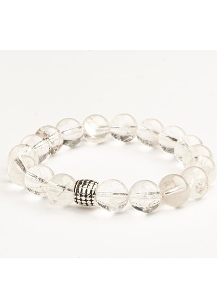 Kristal Kuvars Doğal Taş Bileklik (10 Mm) – Saf Enerji
