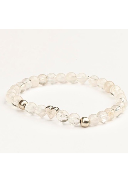 Kristal Kuvars Doğal Taş Bileklik (6 Mm) – Spirit Enerji