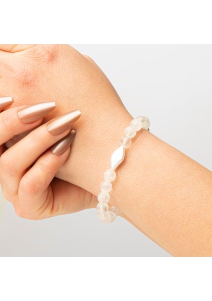 Kristal Kuvars Doğal Taş Bileklik (8 Mm) – Evrensel Enerji modelleri