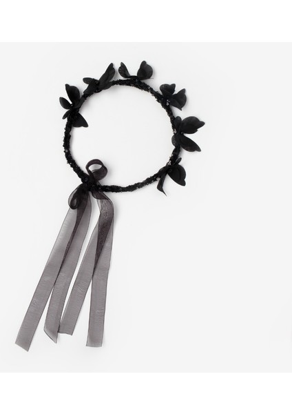 Siyah Kelebekli Kız Çocuk Helen Taç indirimleri