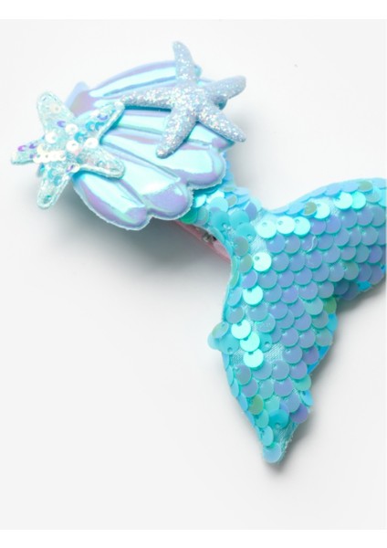 Mavi Pullu Deniz Kızı Kız Çocuk Klips Toka fırsatları