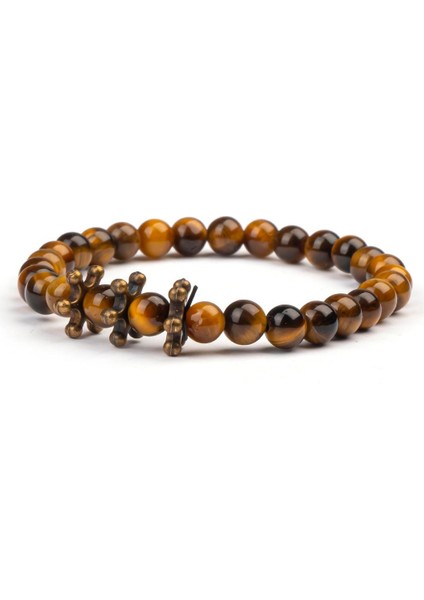 Kaplan Gözü Doğal Taş Bileklik (6 Mm) – Gücün Ritmi