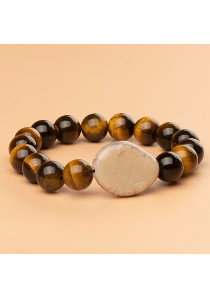 Kaplan Gözü Doğal Taş Bileklik (10 Mm) – Irade Taşı fiyatları