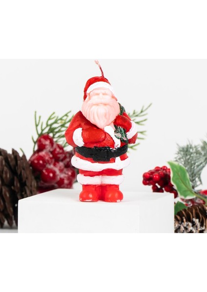 Noel Baba Temalı Soya Mum