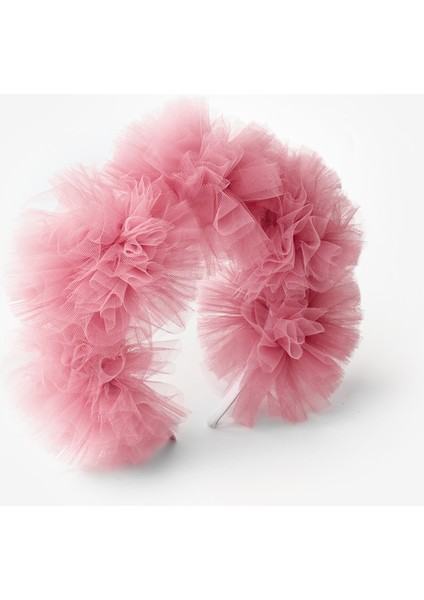 Gülkurusu Tül Ponponlu Kız Çocuk Taç modelleri