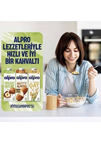 Fındık Sütü 4x1L Hafif Kavrulmuş Fındık Lezzetiyle Laktozsuz ve Glutensiz