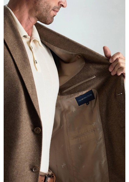 Saf Kaşmir Tütün Rengi Blazer Ceket indirimleri