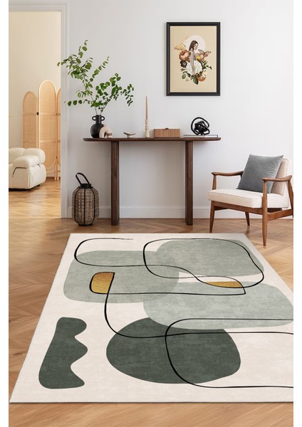 Geometrik Desenli Makinada Yıkanabilir Halı fiyatları