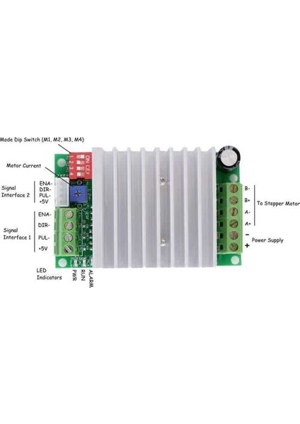 TB6600 4.5A Step Motor Sürücü V1.2 modelleri