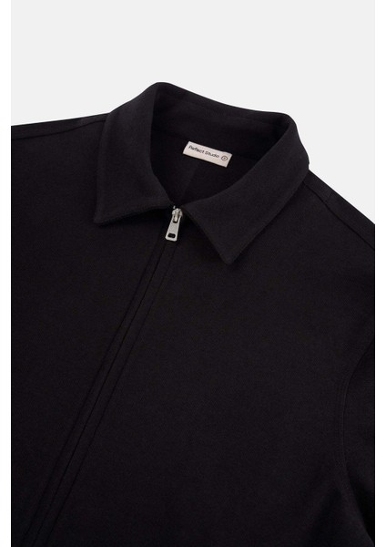 S Logo Full-Zip Ceket - Siyah modelleri